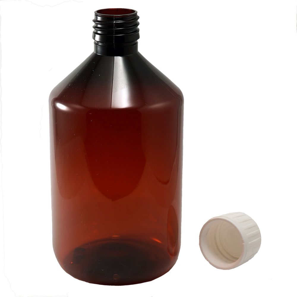PET flaska brun 500ml